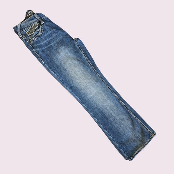 Guess Blue Jeans Falcon Slim Boot Size 10 - Picture 3 of 5